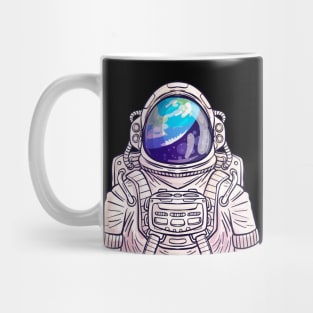 Astronaut Earth Reflex Mug